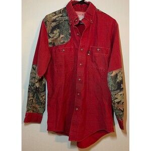 Riverside FR Flame-Resistant Camo Shooting Shirt Mens Large Red Outdoors Hunting